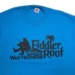 Vintage Fiddler on the Roof West Hollywood California shirt